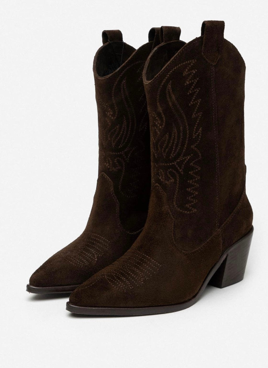 MERCURY Western Boots Suéde Leer Bruin