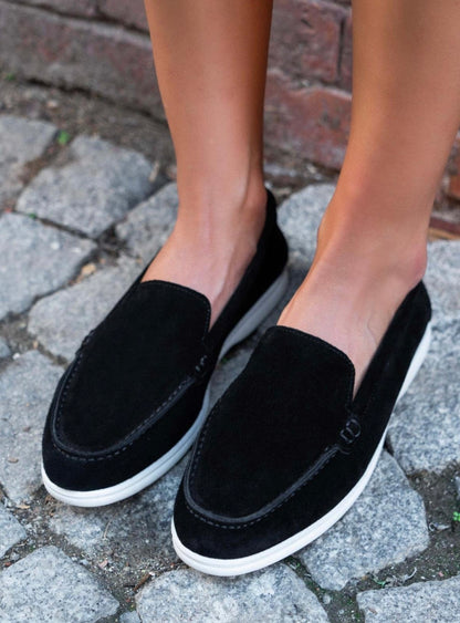 VAYNE Loafers Zwart 100% Leer