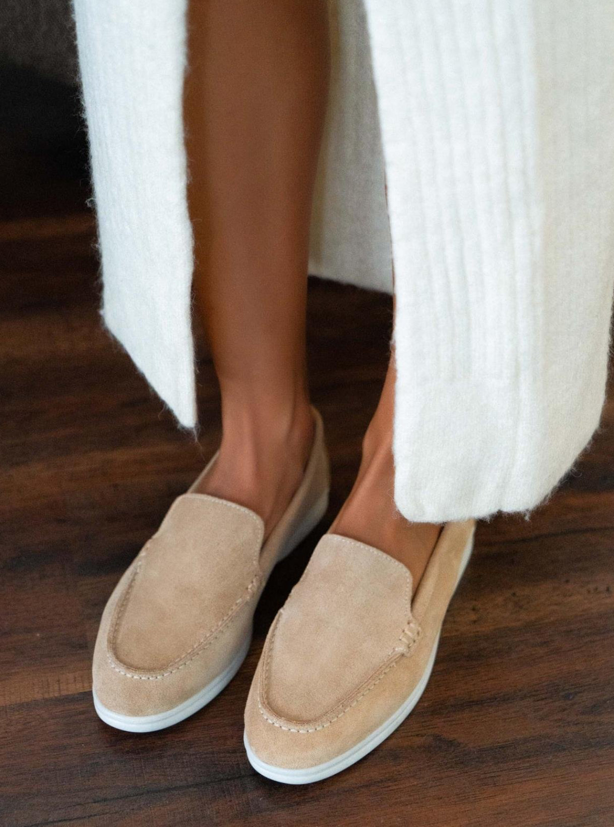 VAYNE Loafers Beige 100% Leer