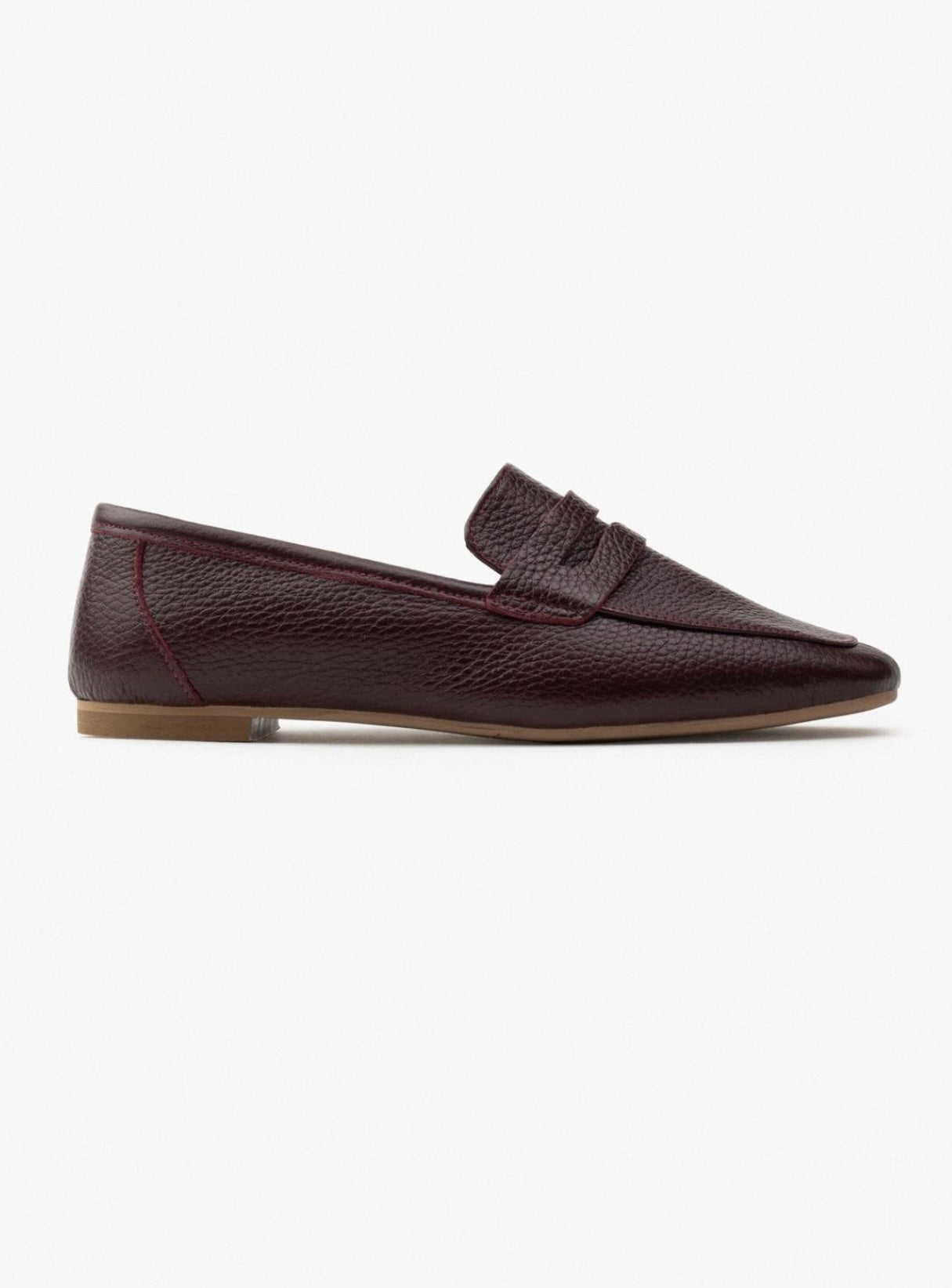 EMMA 100% Leren Loafers Bordeaux