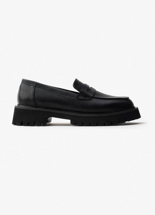 QUEENA Loafers Zwart 100% Leer