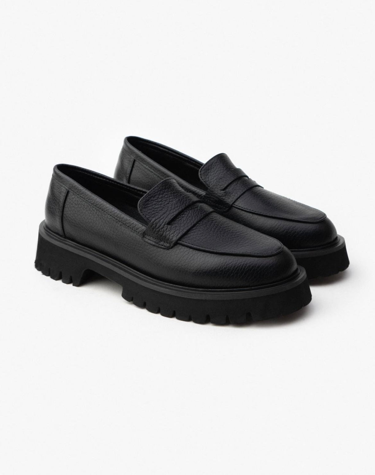 QUEENA Loafers Zwart 100% Leer